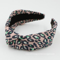 UNIQ Metallic silver bling Leopard  Womens Headbands Knotted headbands Leopard Print Headband